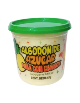 Algodón de Azúcar Sabor Piña Chamoy